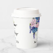 Blauer Liebhaber Pappbecher (Links)