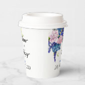 Blauer Liebhaber Pappbecher (Rechts)