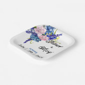 Blauer Liebhaber Pappteller (Gewinkelt)