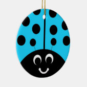 Blauer Liköre Keramikornament (Rechts)