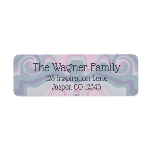 Blauer Lila Abstrakter Swirbeleffekt (Vorne)