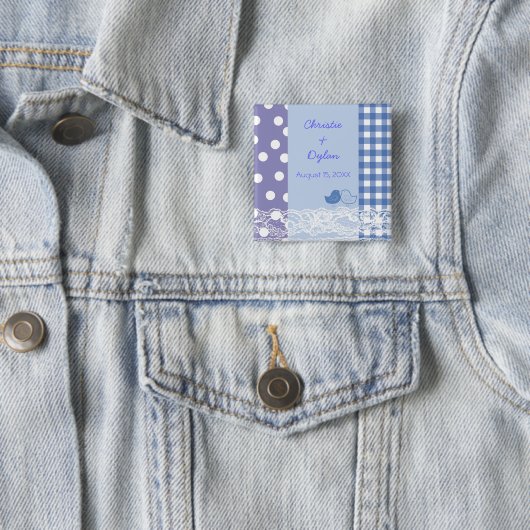 Blauer lila button (Beispiel)