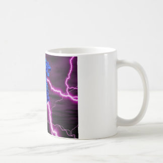 blauer/lila Drache Kaffeetasse