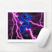 blauer/lila Drache Mousepad (Mit Mouse)