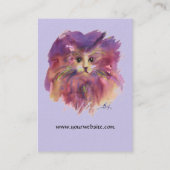 BLAUER LILA KITTEN,KITTKATENPORTRAL VISITENKARTE (Rückseite)