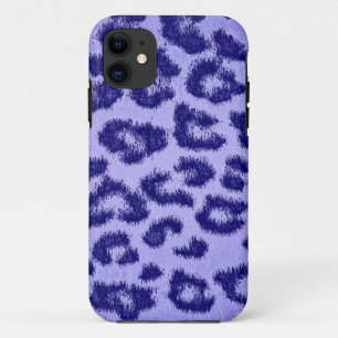 Blauer Lila Leoparden Druck Fell Haut Case-Mate iPhone Hülle