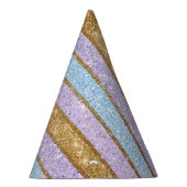 Blauer Lila und Goldunicorn-Horn-Party-Hut Partyhütchen (Rechts)