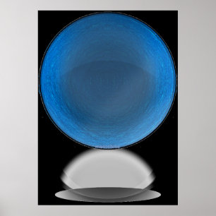 Blauer Lines Ball Poster