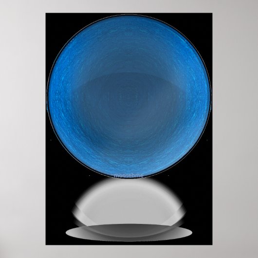 Blauer Lines Ball Poster (Vorne)