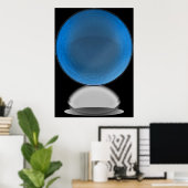 Blauer Lines Ball Poster (Heimbüro)