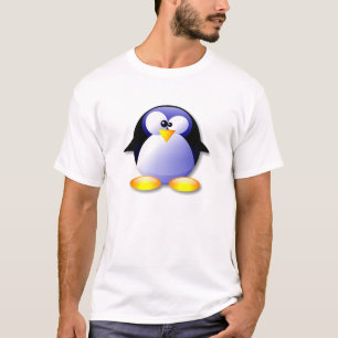 BLAUER LINUX-KRISTALL T-Shirt