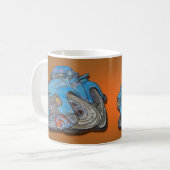 Blauer LKW Kaffeetasse (Vorderseite Links)