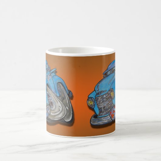 Blauer LKW Kaffeetasse (Mittel)