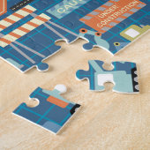 Blauer LKW Kleinkind Party Geschenk Kinder Puzzle (Seite)