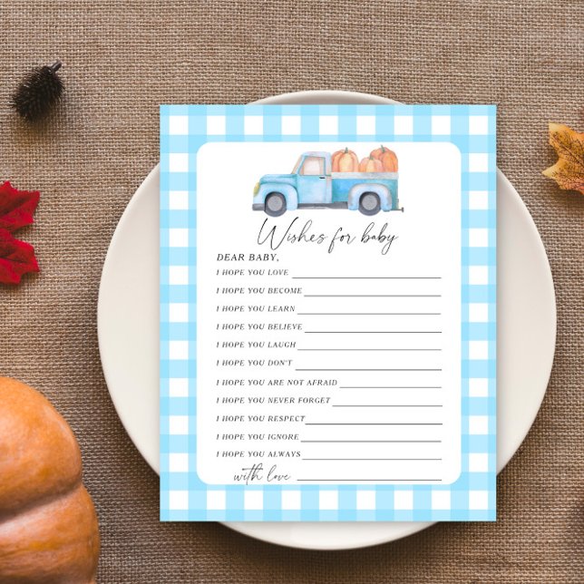 Blauer LKW-Kürbis - Wünsche für Kinderspiel (Von Creator hochgeladen)