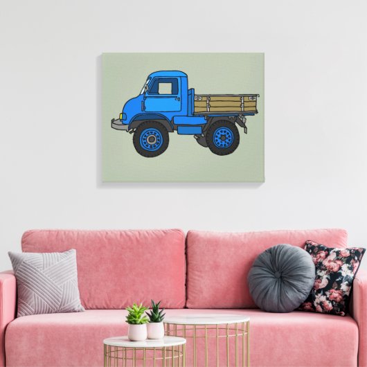 Blauer LKW Leinwanddruck (Insitu (Wohnzimmer))