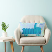 Blauer LKW Lendenkissen (Stuhl )