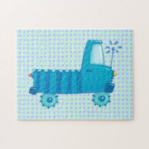Blauer LKW Puzzle