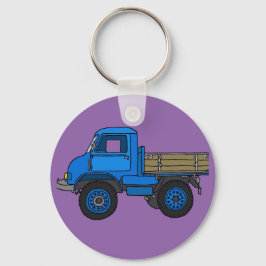 Blauer LKW Schlüsselanhänger