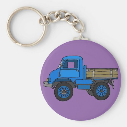 Blauer LKW Schlüsselanhänger (Vorne)