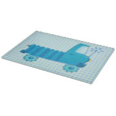 Blauer LKW Schneidebrett (Ecke)