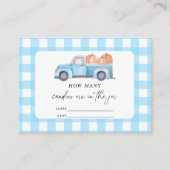 Blauer LKW - Stellen Sie sich vor, wie viele Bonbo Begleitkarte (Vorderseite)