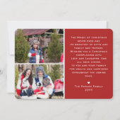 Blauer LKW | Weihnachts-Foto Einladung (Rückseite)