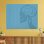 Blauer Logiker Leinwanddruck (Insitu (Wohnzimmer))