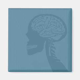 Blauer Logiker Magnet