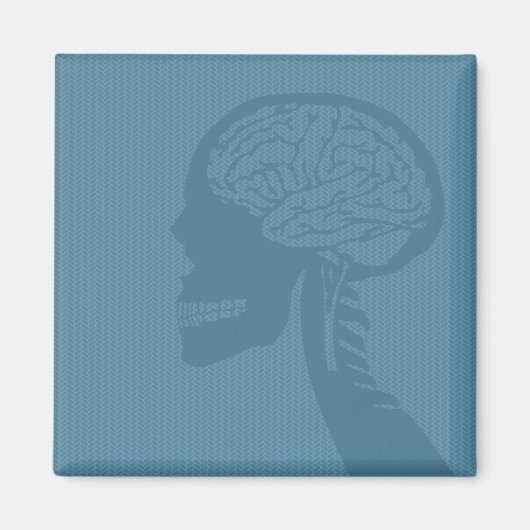 Blauer Logiker Magnet (Vorne)