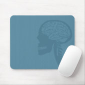 Blauer Logiker Mousepad (Mit Mouse)