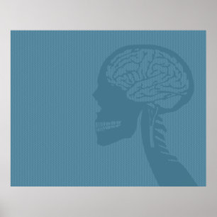 Blauer Logiker Poster