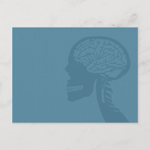 Blauer Logiker Postkarte