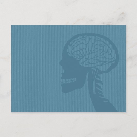 Blauer Logiker Postkarte (Vorderseite)