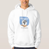 Blauer Logo-Thorium Hoodie (Vorderseite)