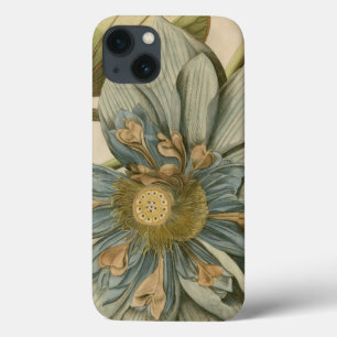 Blauer Lotos-Blume auf TAN-Hintergrund mit Case-Mate iPhone Hülle
