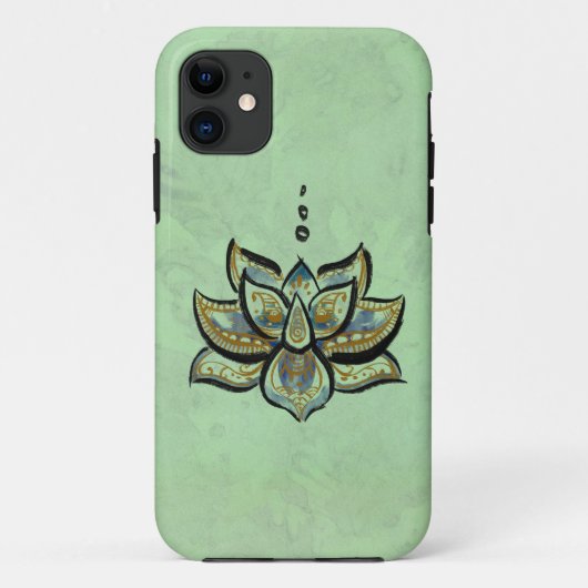 Blauer Lotos-Blume iPhone 5/5s Fall Case-Mate iPhone Hülle (Rückseite)