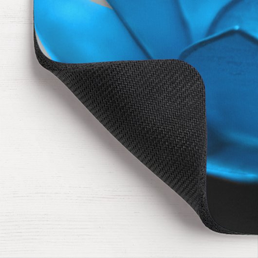 Blauer Lotos-Blume Mousepad (Ecke)