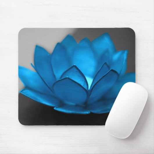 Blauer Lotos-Blume Mousepad (Mit Mouse)