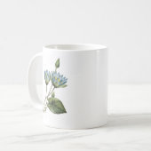 blauer Lotos (Nymphaea caerulea) durch Redouté Kaffeetasse (Vorderseite Links)