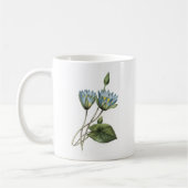 blauer Lotos (Nymphaea caerulea) durch Redouté Kaffeetasse (Links)