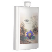 Blauer Lotus aus Muddy Waters (Vietnamesisch) Flachmann (Rechts)