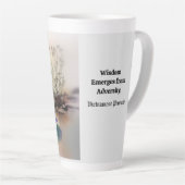 Blauer Lotus aus Muddy Waters (Vietnamesisch) Milchtasse (Rechte Ecke)