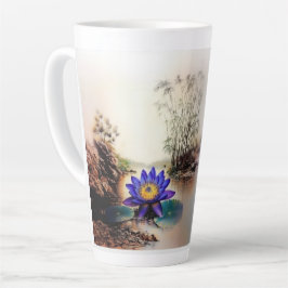 Blauer Lotus aus Muddy Waters (Vietnamesisch) Milchtasse