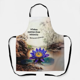 Blauer Lotus aus Muddy Waters (Vietnamesisch) Schürze