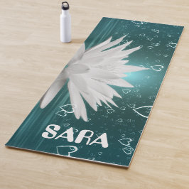 Blauer Lotus Blume Meditation Yogamattel Yogamatte