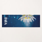 Blauer Lotus Blume Meditation Yogamattel Yogamatte (Vorderseite (Horizontal))