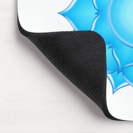 Blauer Lotus-Blume Zeichnend Mousepad (Ecke)