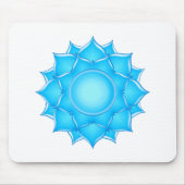 Blauer Lotus-Blume Zeichnend Mousepad (Vorne)
