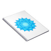 Blauer Lotus-Blume Zeichnend Notizblock (Rechte Seite)